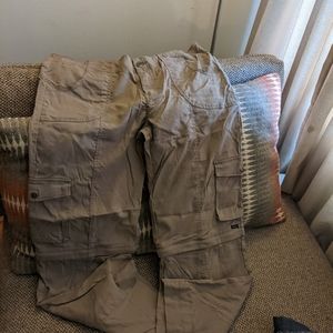 Prana zip off khaki pants